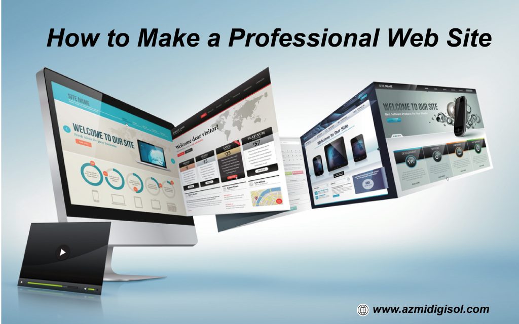 how to make a professional Web site